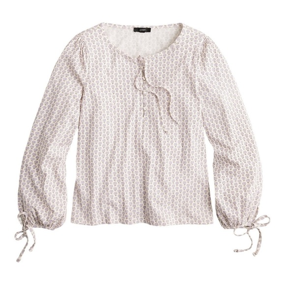 J. Crew Tops - New with tags J.CREW Broken-in jersey button-front top in floral Size: Small
